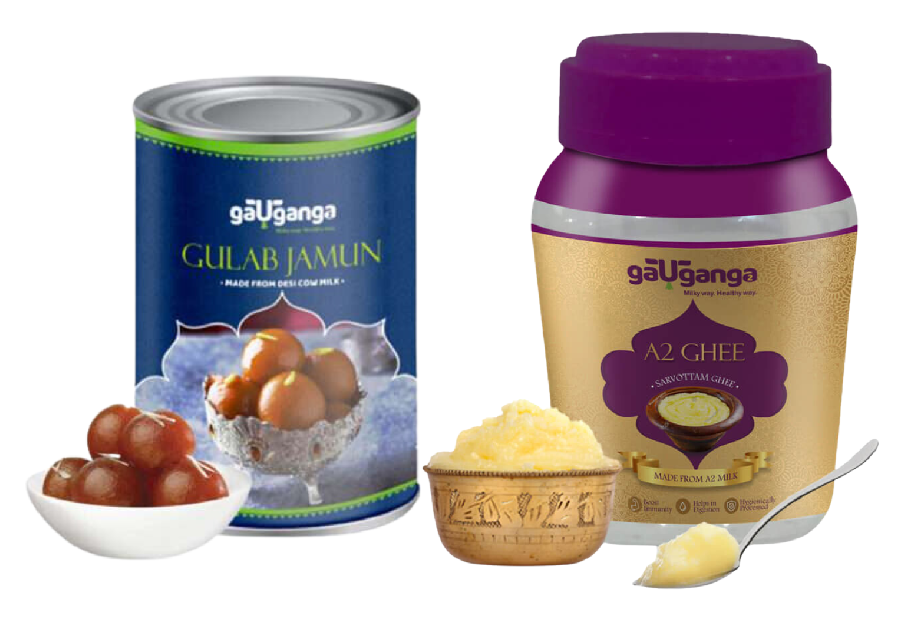 The Duos Combo Ghee 500 ml + Gulabjamun 1000 gm