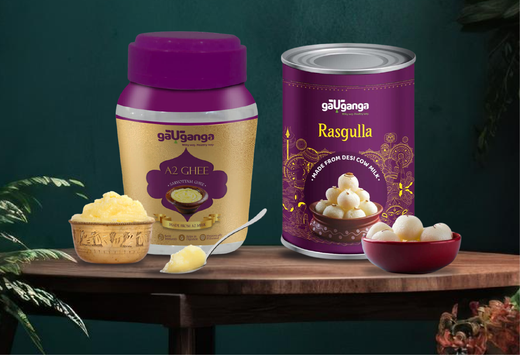 The Duos Combo Ghee 1 L + Rasgulla 500 gm